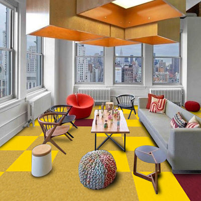 Bitumen 50x50cm Nylon Floor Carpet Anti Static Solution Dyed Carpet Commercial