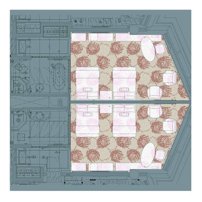 Modern Wall To Wall Carpet For Hotel Elegance Flower Design Carpet